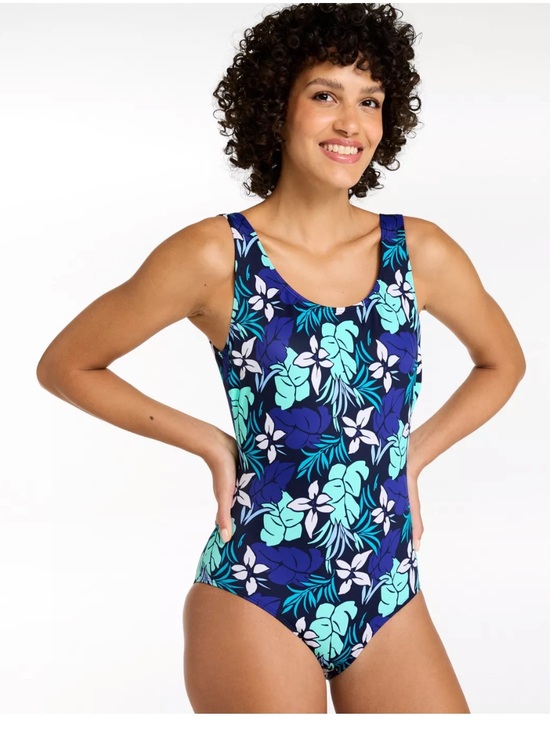 L.L. Bean Other - L.L. Bean Beansport Printed Scoop Neck Tanksuit One Piece Swimsuit Women’s